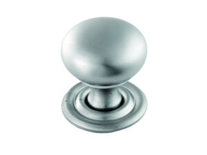 Fingertip Hollow Victorian Cupboard Knob, Satin Chrome