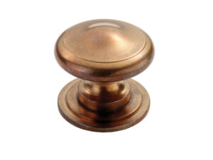 Fingertip Solid Cottage Cupboard Knob (38.5Mm), Solid Bronze