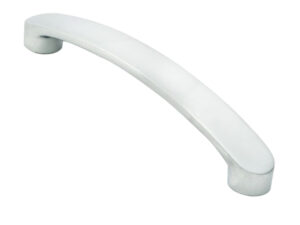 Fingertip Radiused End Flat Bow Cabinet Pull Handle (128Mm C/C), Polished Chrome