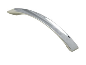 Fingertip Concave Bow Cupboard Pull Handle (128Mm Or 162Mm C/C), Polished Chrome