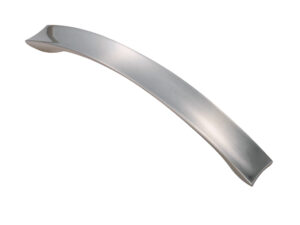 Fingertip Concave Bow Cupboard Pull Handle (128Mm Or 162Mm C/C), Satin Nickel