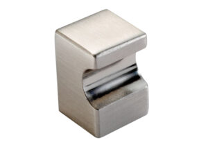 Fingertip Square Cupboard Knob, Satin Nickel