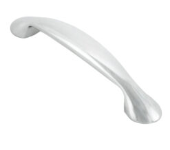 Fingertip Platypus Bow Cabinet Pull Handle (128Mm C/C), Polished Chrome