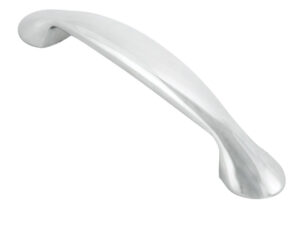 Fingertip Platypus Bow Cabinet Pull Handle (128Mm C/C), Polished Chrome