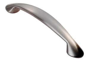 Fingertip Platypus Bow Cabinet Pull Handle (128Mm C/C), Satin Nickel