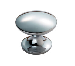 Fingertip Silhouette Cupboard Knob, Polished Chrome