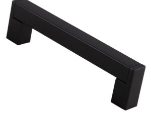 Fingertip Square Section Cabinet Handle (Multiple Sizes), Black