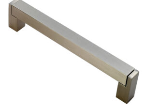 Fingertip Square Section Cabinet Handle (Multiple Sizes), Satin Nickel