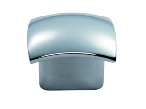 Fingertip Helio Cupboard Knob, Polished Chrome