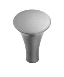 Fingertip Trumpet Cupboard Knob, Satin Nickel