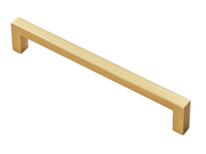 Fingertip Block Cabinet Pull Handles (160Mm Or 320Mm C/C), Satin Brass