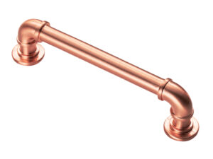 Fingertip Pipe Cabinet Pull Handles (128Mm Or 320Mm C/C), Satin Copper