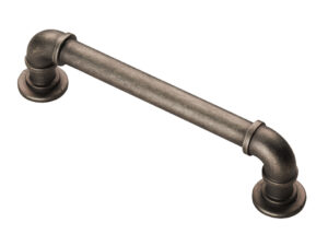 Fingertip Pipe Cabinet Pull Handles (128Mm Or 320Mm C/C), Pewter