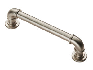 Fingertip Pipe Cabinet Pull Handles (128Mm Or 320Mm C/C), Satin Nickel