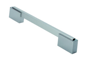 Fingertip Aria Cupboard Pull Handle (160Mm, 223Mm Or 320Mm C/C), Polished Chrome & Matt Satin Chrome