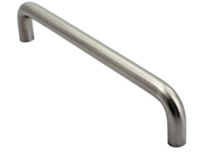 Fingertip D Pattern Cabinet Pull Handles (96Mm, 128Mm, 160Mm Or 192Mm C/C), Satin Nickel