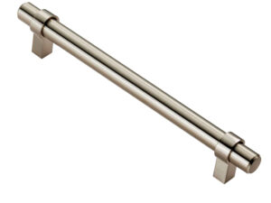 Fingertip Rail Cabinet Pull Handle (160Mm Or 320Mm C/C), Satin Nickel