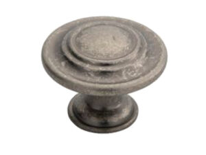 Fingertip Traditional Pattern Cupboard Knob, Pewter