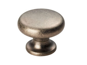 Fingertip Temperance Cupboard Knob, Pewter Effect