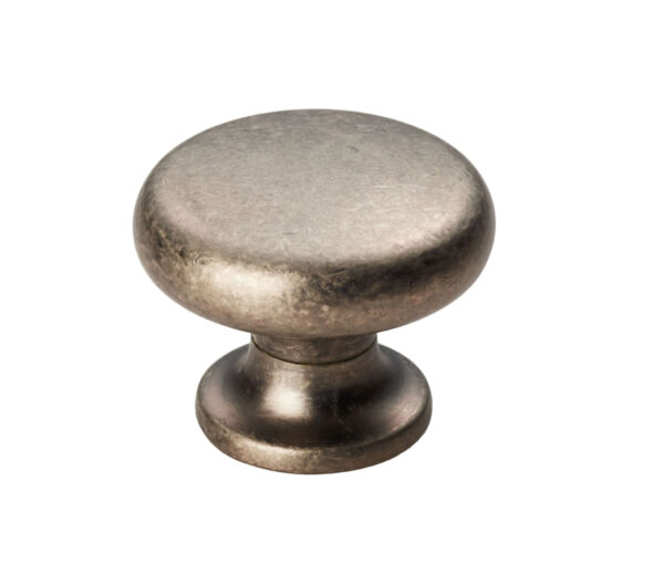 Fingertip Temperance Cupboard Knob, Pewter Effect