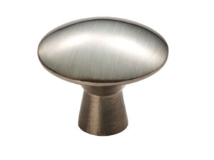 Fingertip Disc Cupboard Knob, Satin Nickel