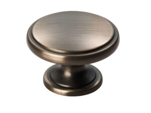 Fingertip Oxford Cupboard Knob, Gun Metal