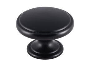 Fingertip Oxford Cupboard Knob, Matt Black