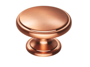 Fingertip Oxford Cupboard Knob, Satin Copper