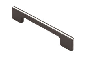 Fingertip Harris Cupboard Pull Handle (128Mm, 160Mm Or 192Mm), Black With White Inlay