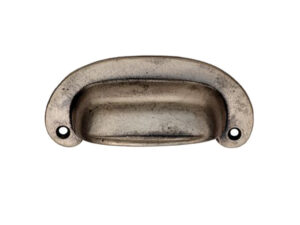 Fingertip Oval Plate Cup Handle (86Mm C/C), Pewter