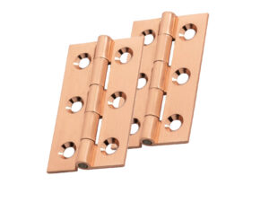 Fingertip Cabinet Hinges (50Mm X 28Mm Or 64Mm X 35Mm), Satin Copper (Sold In Pairs)