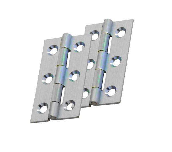 Fingertip Cabinet Hinges (50Mm X 28Mm Or 64Mm X 35Mm), Self Coloured (Sold In Pairs)