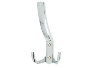 Frelan Hardware Vittoria Hat & Coat Hook (144Mm X 60Mm), Polished Chrome