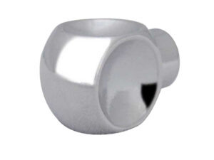 Frelan Hardware Cubo Cabinet Knob (12Mm Diameter), Polished Chrome