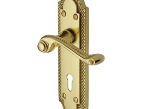 Heritage Brass Gainsborough Polished Brass Door Handles (Sold In Pairs)