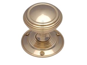 Heritage Brass Goodrich Mortice Door Knobs, Polished Brass (Sold In Pairs)