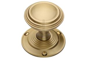 Heritage Brass Goodrich Mortice Door Knobs, Satin Brass (Sold In Pairs)