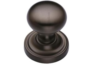 Heritage Brass Hampstead Mortice Door Knobs, Matt Bronze (Sold In Pairs)