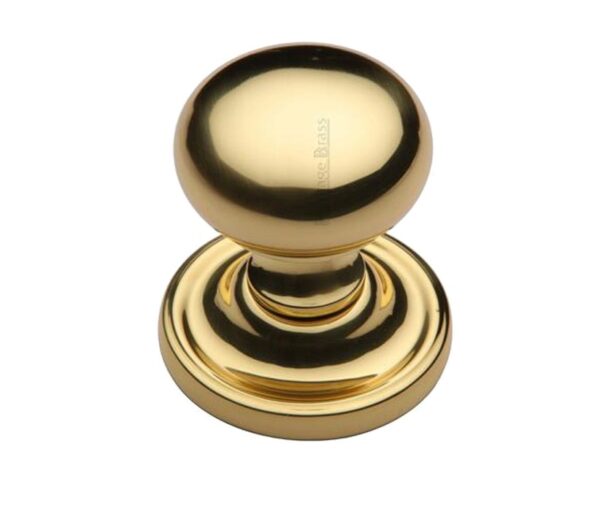 Heritage Brass Hampstead Mortice Door Knobs, Polished Brass (Sold In Pairs)