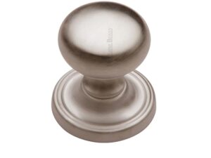 Heritage Brass Hampstead Mortice Door Knobs, Satin Nickel (Sold In Pairs)