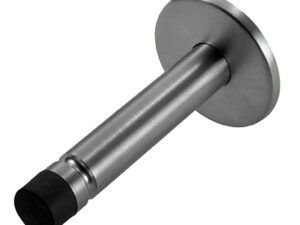 Eurospec Buffered Projecting Door Stop/Coat Hook - Polished Or Satin Stainless Steel Finish