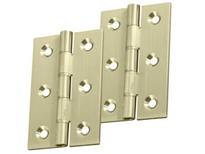 3 Or 4 Inch Double Washered Hinges, Satin Brass (Sold In Pairs)