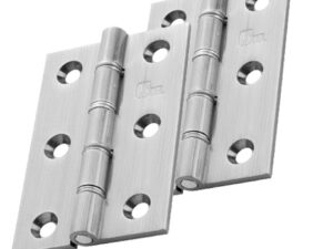 3 Inch Double Washered Hinges, Satin Chrome (Sold In Pairs)