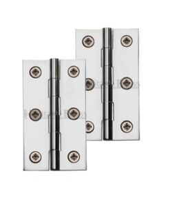 Heritage Brass Extruded Brass Cabinet Hinges (Various Sizes), Polished Chrome (Sold In Pairs)