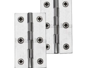 Heritage Brass Extruded Brass Cabinet Hinges (Various Sizes), Satin Chrome (Sold In Pairs)