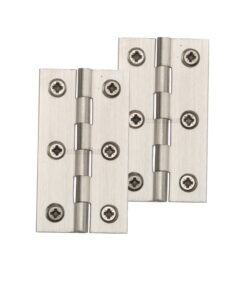 Heritage Brass Extruded Brass Cabinet Hinges (2.5 Inch Or 3 Inch), Satin Nickel (Sold In Pairs)