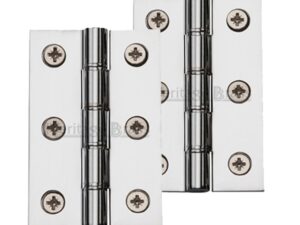 Heritage Brass 3 Inch Heavier Duty Double Phosphor Washered Butt Hinges, Polished Chrome (Sold In Pairs)