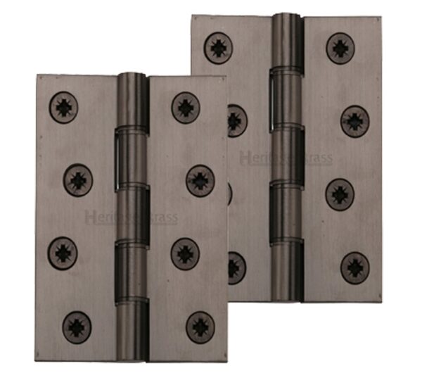 Heritage Brass 4" X 2 5/8" Heavier Duty Double Phosphor Washered Butt Hinges, Matt Bronze - (Sold In Pairs)