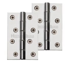 Heritage Brass 4" X 2 5/8" Heavier Duty Double Phosphor Washered Butt Hinges, Polished Chrome - (Sold In Pairs)