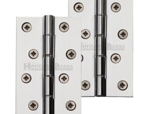 Heritage Brass 4" X 2 5/8" Heavier Duty Double Phosphor Washered Butt Hinges, Polished Chrome - (Sold In Pairs)